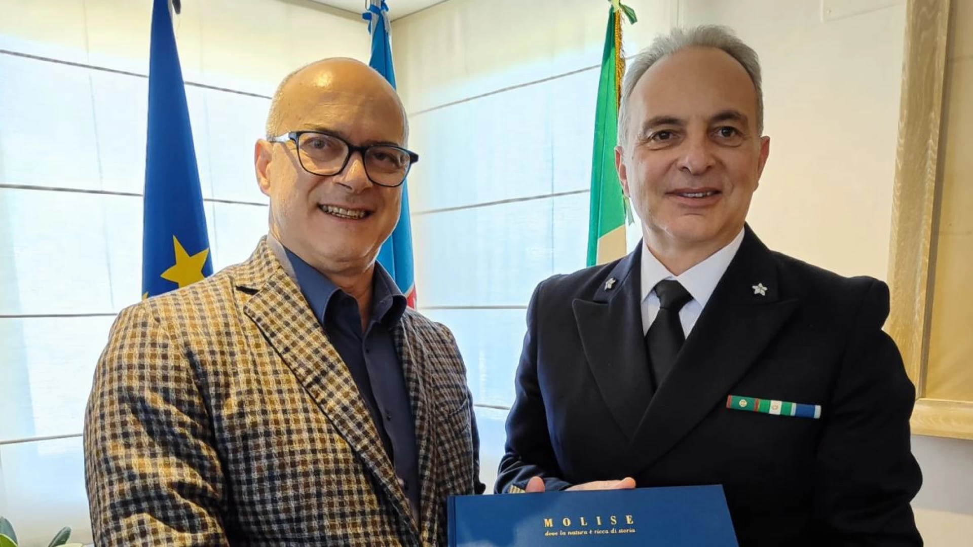Campobasso: incontro questa mattina tra il presidente della Regione Toma e il Direttore Marittimo Fabrizio Giovannone.